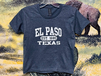 Premium Kids Size El Paso T Shirt -Graphite