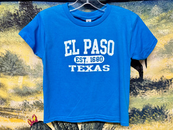 Premium Kids Size El Paso T Shirt -Aqua