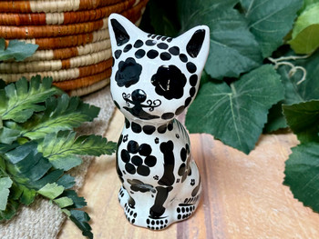 Hand Painted Clay Pottery Cat