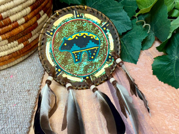 Native American Rawhide Mandala Shield 5