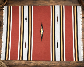 Rust Diamond Ridge Blanket