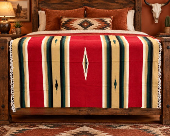 Red Diamond Ridge Blanket
