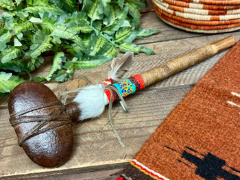 Handcrafted Old Style Navajo Stone Tomahawk 22