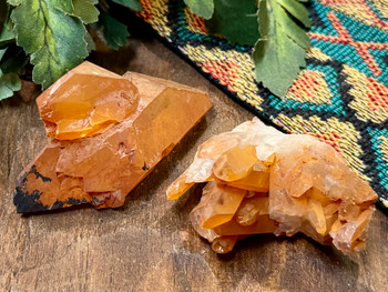 Iron-Stained Quartz Crystal Formation 3