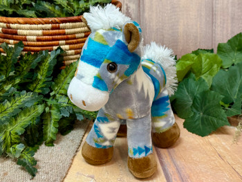 Western Stuffed Horse -Grey