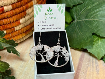 Tree of Life Chakra Earrings