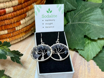 Tree of Life Chakra Earrings