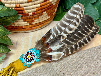 Embellished Navajo Prayer Fan