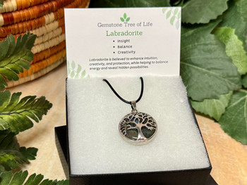 Labradorite Tree of Life Pendant