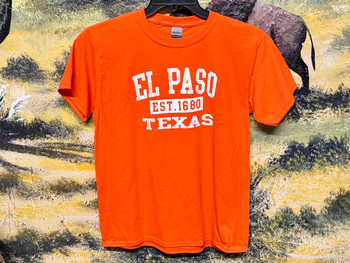 Premium Kids Size El Paso T Shirt -Orange