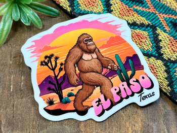 El Paso Texas Big Foot Sticker