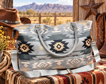 Southwestern Velvet Smooth Duffle Bag -Tucson