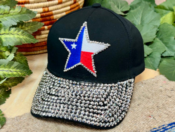 Bedazzled Denim Texas Rhinestone Cap (13bc32082)
