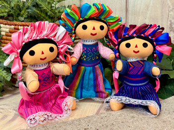 Medium Traditional Mexican Dolls 8"