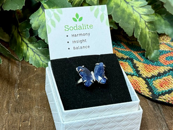 Butterfly Gemstone Ring -Sodalite