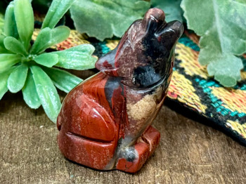 Brecciated Jasper Crystal Wolf