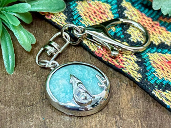 Southwest Gemstone Keychain -Amazonite