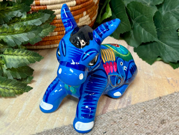 Hand Painted Pottery Burro