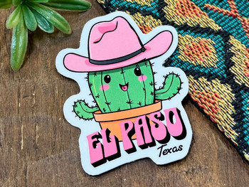 El Paso Texas Cactus Sticker