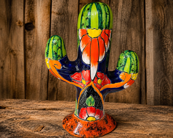 Southwestern Talavera Cactus