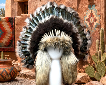 Handmade Native American Headdress Beading