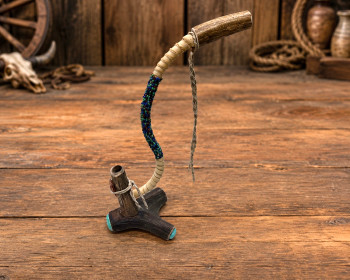 Creek Beaded Antler Pipe