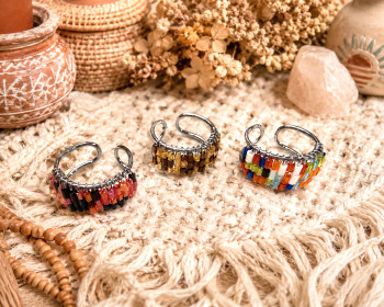 adjustable beaded ring