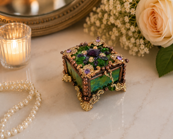 Stained Glass Fairy Ring Box