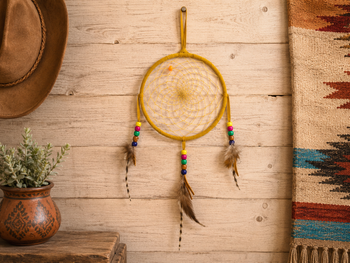 Navajo Dream Catcher 6" -Gold