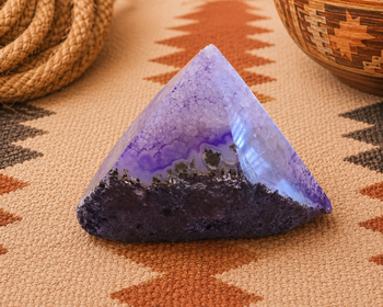 Purple Brazilian Druzy Agate Point