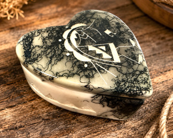 Navajo Horsehair Heart Box