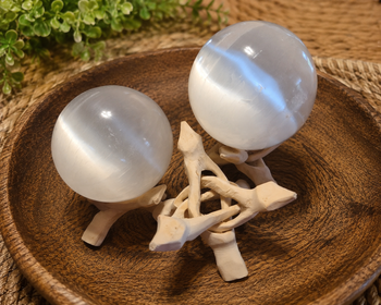 Natural Selenite Sphere -Crystal Ball