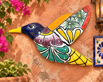 Hand Painted Talavera Hummingbird
