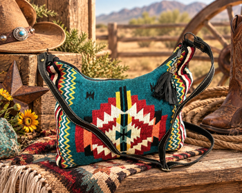 Southwestern Woven Shoulder Bag