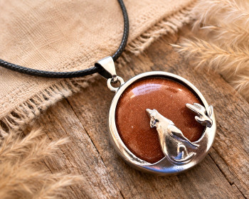 Coyote Motif Pendant