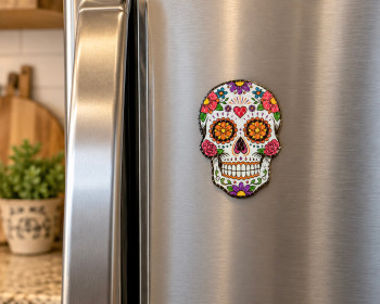 El Paso Sugar Skull Magnet