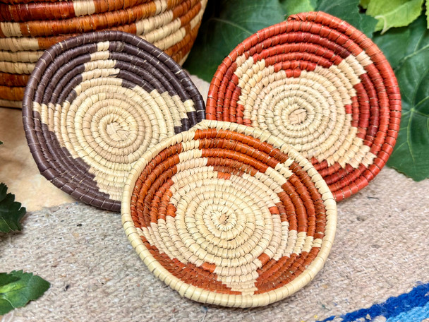 3 Piece Hand Coiled Basket Set