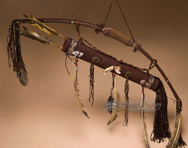 Native American Bow w/ Antler Handle -Navajo