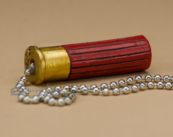 Resin Painted Pull Chain - Shotgun Shell