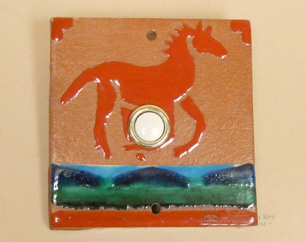 Hand Crafted Southwest Tile Doorbell - Pony