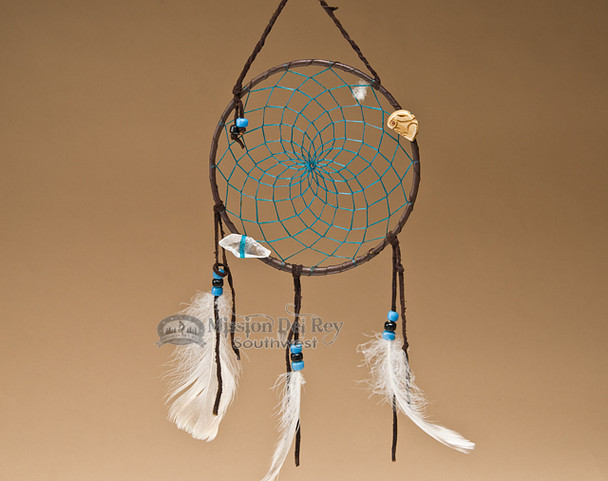 6" Native American Dreamcatcher - Turquoise