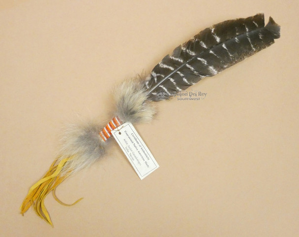 Beaded Indian Smudging Feather - Navajo