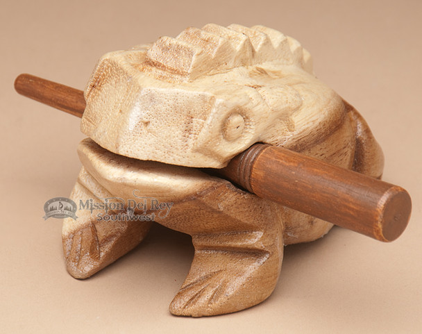 Carved Wooden Texas Croaking Frog