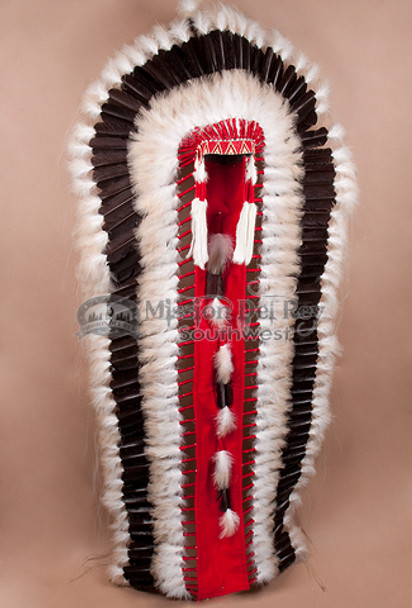 Native American Double Trailer Headdress (wall display shown)