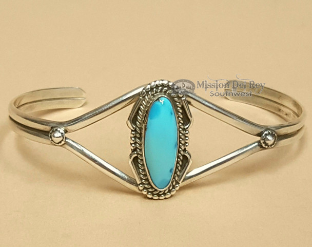 American Indian Sterling Silver Cuff Bracelet -Navajo