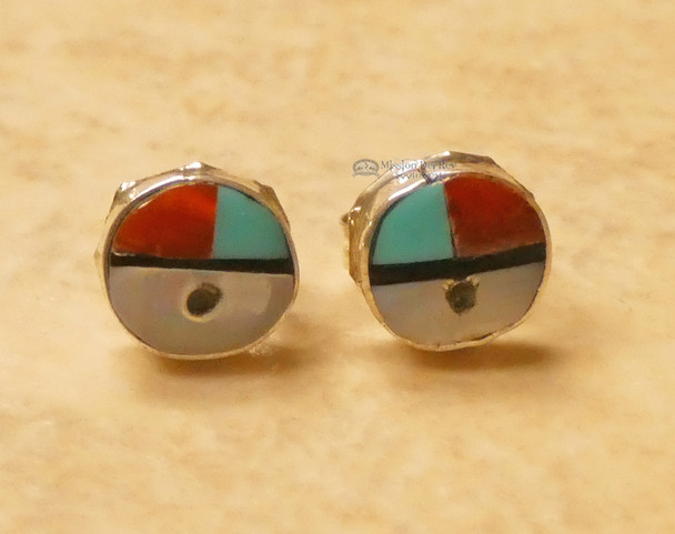 Zuni Native American Silver Earrings
