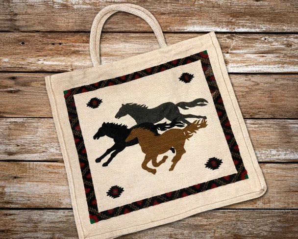 Mexican Style Jute Market Bag
