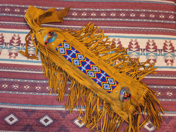 Native American Beaded Concho Bag 19" -Navajo