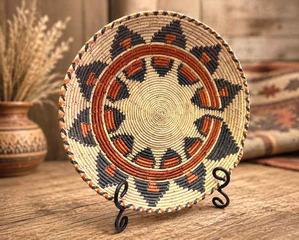 Indian Style Hand Coiled Basket