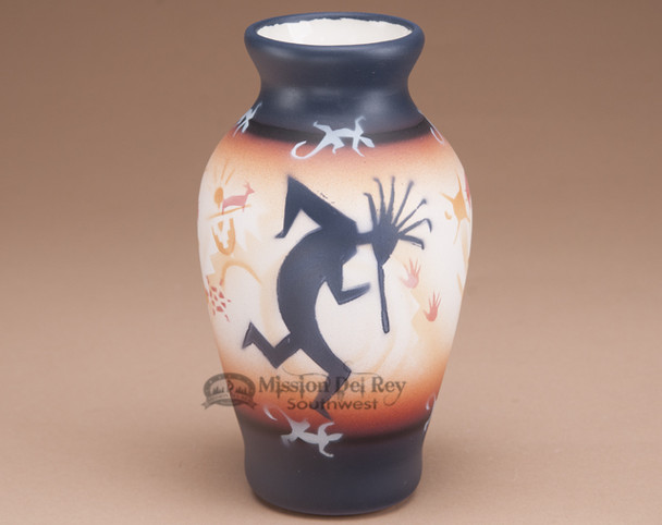 Southwest Painted Pottery Vase - Kokopelli